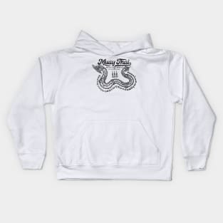 Muay Thai Tattoo Snake Kids Hoodie